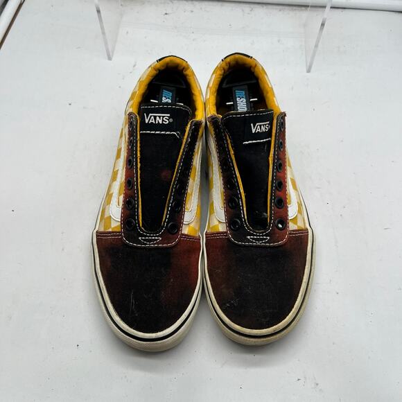 Vans Shoes Womens 7 Off The Wall Checkerboard Colorblock Low Top Lace Skate - Picture 3 of 8